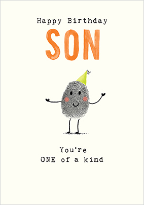 Son You're One Of A Kind Birthday Card