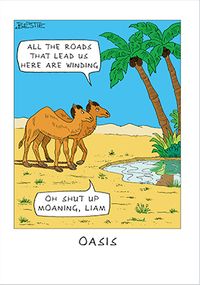 Tap to view Oasis Joke Birthday Card