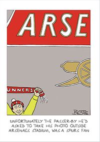 Tap to view Arsenal Joke Birthday Card