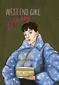 Tap to view West End Girl Birthday Card