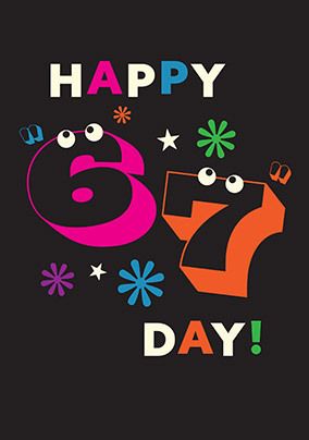 Photo of 6 7 Birthday Card