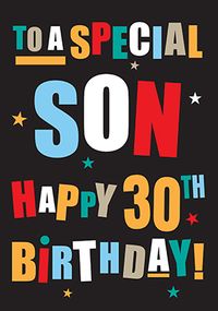 Tap to view Special Son 30th Birthday Card