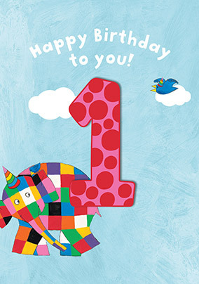 Elmer 1st Birthday Card