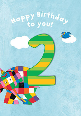 Elmer 2nd Birthday Card