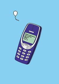 Tap to view Party Like Its 1999 Retro Phone Birthday Card