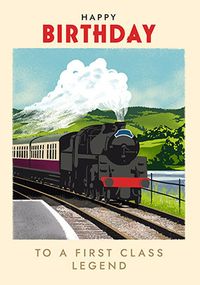 Tap to view Timeless Moments Steam Train Birthday Card