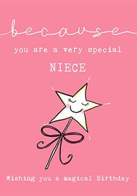 Tap to view Because You're A Very Special Niece Birthday Card