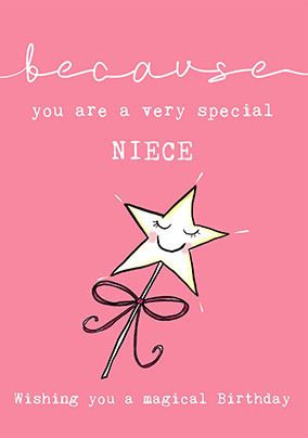 Photo of Because You're A Very Special Niece Birthday Card
