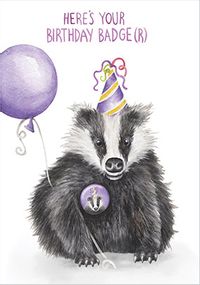 Tap to view Here's Your Birthday Badge(r) Card