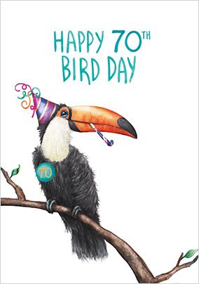 Photo of Happy 70th Bird Day Birthday Card