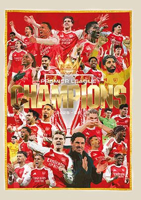 Photo of Arsenal Premier Champion 25-26 Birthday Card