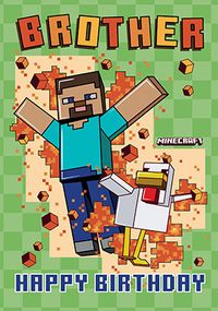 Tap to view Minecraft Brother Birthday Card