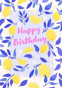 Tap to view Lemon Border Birthday Card