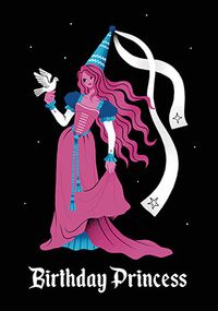 Tap to view Birthday Princess Illustrated Card