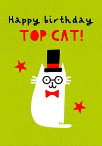 Tap to view Happy Birthday Top Cat Card