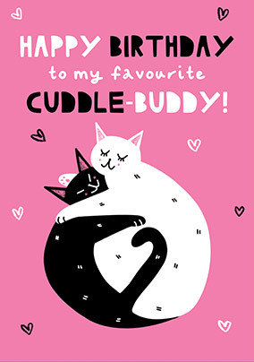 Cuddle Buddy Birthday Card