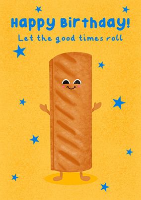 Photo of Sausage Roll Birthday Card