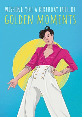 Photo of Golden Moments Harry Styles Spoof Birthday Card