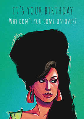Amy Winehouse Valerie Spoof Birthday Card
