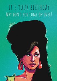 Tap to view Amy Winehouse Valerie Spoof Birthday Card
