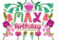 Tap to view May Birthday Landscape Floral Card