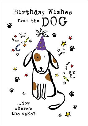 Photo of Birthday Wishes From The Dog Card