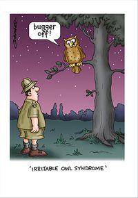 Tap to view Irritable Owl Syndrome Birthday Card