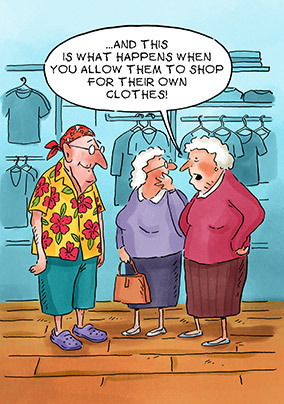 When You Allow Them To Shop Birthday Card