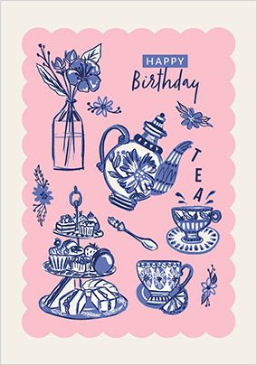 Photo of Traditional Afternoon Tea Birthday Card