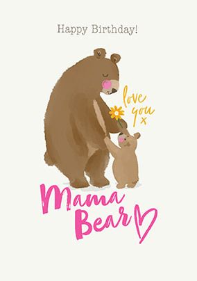 Photo of Love You Mumma Bear Birthday Card