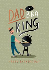 Tap to view Dad The BBQ King Happy Father's Day Card