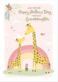 Tap to view From Your Granddaughter Giraffe Mother's Day Card