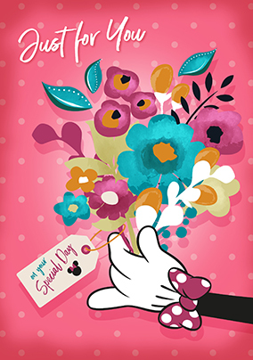 Minnie Mouse Just For You Mother's Day Card