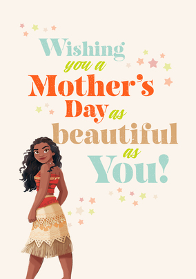 Moana Beautiful Mother's Day Card