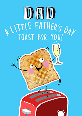 A Little Toast for You Father's Day Card