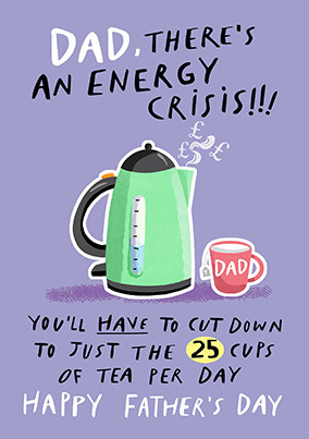 Daily Cups of Tea Father's Day Card