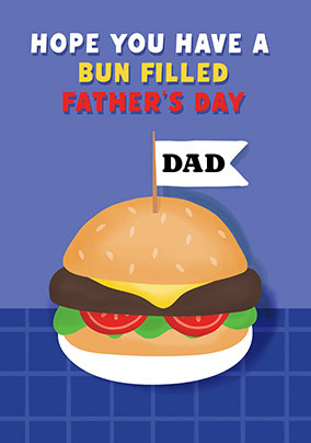 Bun Filled Happy Father's Day Card