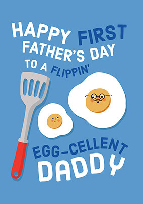 Egg-Cellent Daddy 1st Father's Day Card