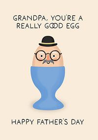 Tap to view Good Egg Grandpa Happy Father's Day Card