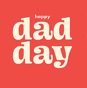 Dad Day Square Father's Day Card