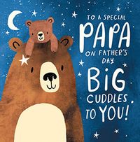 Tap to view Big Cuddles Papa Square Father's Day Card