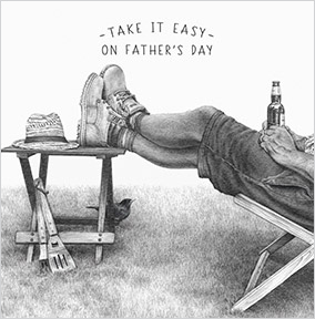 Take It Easy Square Father's Day Card