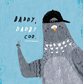 Daddy Coo Square Father's day Card