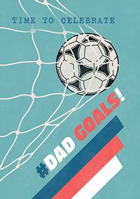 Tap to view Dad Goals Football Father's Day Card