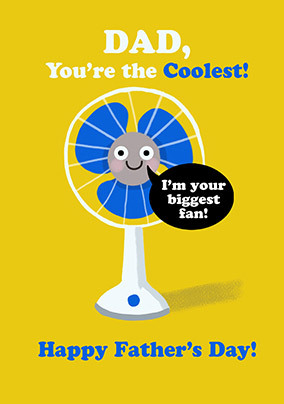 Dad I'm Your Biggest Fan Father's Day Card