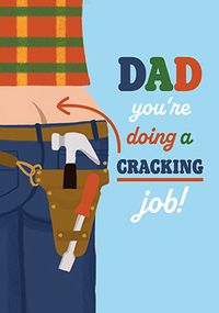 Tap to view Dad You're Doing a Cracking Job Father's Day Card