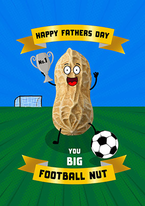 Football Nut Father's Day Card