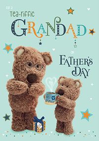 Tap to view Barley Bear Grandad Tearrific Father's Day Card