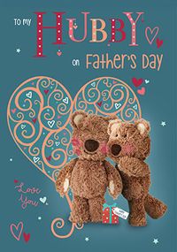 Tap to view Barley Bear Hubby Father's Day Card