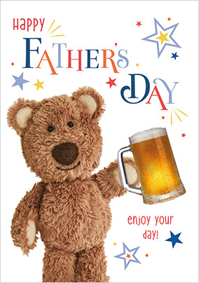 Barley Bear Beer Father's Day Card
